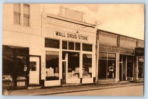 Wall South Dakota Postcard Ted Hustead's Wall Drug Store c1940 Vintage Antique