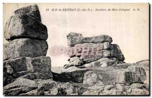 Old Postcard Island Brehat Rocks Min Joliguet