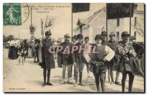 Old Postcard Compiegne Holidays in the & # 39honneur Jeanne d & # 39Arc Corpo...