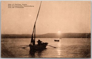 Sea Of Galilee Israel Sunrise Boating Adventure Postcard