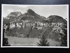 c1920's RP, Axenstein. Blick auf Seelisberg mit Nieder- u.Oberbauen, Switzerland