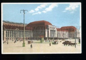 213688 GERMANY Leipzig railway station Vintage postcard