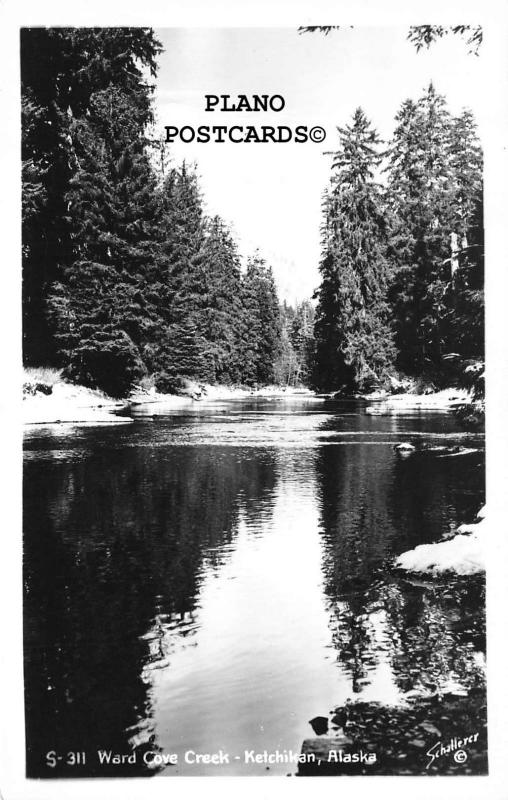 KETCHIKAN, ALASKA WOOD COVE CREEK  RPPC REAL PHOTO POSTCARD