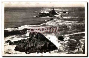 Postcard Old Pointe Du Raz Rocks Extending the spur of the Strong