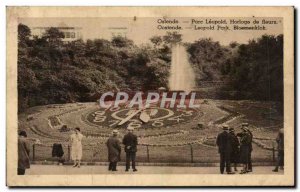 Old Postcard Oostende Leopold Park Bloemenklok