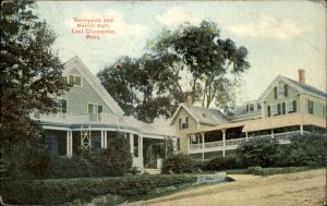 East Gloucester Massachusetts Merrill Hall Sunnyside c1900-20s Vintage Postcard