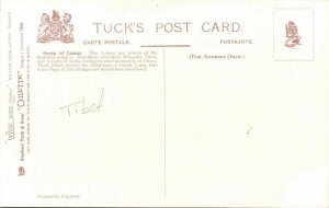 tibet thibet, Group of Tibetan Lamas (1910s) Tuck Oilette Postcard