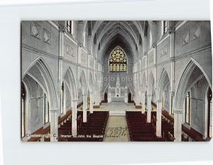 Postcard Interior St. John the Baptist Cathedral, Charleston, South Carolina