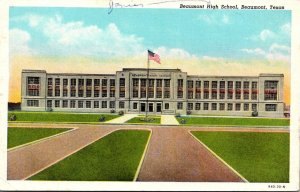 Texas Beaumont High School 1952 Curteich