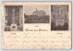 Vienna Austria Postcard Greetings from Stadlau Kloster Multiview c1905