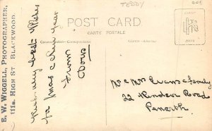 Real Photo Children with Toys Postcard