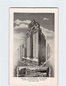 Postcard Hotel Governor Clinton NYC New York USA North America