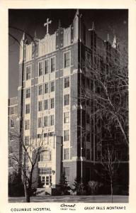 Great Falls Montana Columbus Hospital Real Photo Antique Postcard K15664