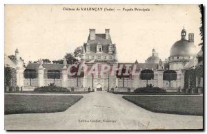 Old Postcard Chateau de Valencay Indre Main Facade