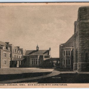 c1910s Dubuque, IA Wartburg Seminary Litho Photo Postcard Building Dormitory A71