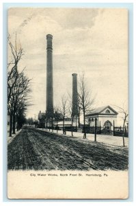 1901 City Water Works, North Front Street  Harrisburg, Pennsylvania PA Postcard 