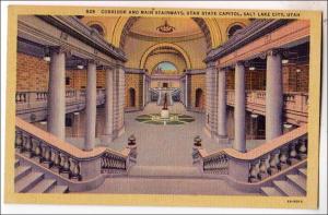 Corridor & Main Stairway, State Capitol, Salt Lake City UT
