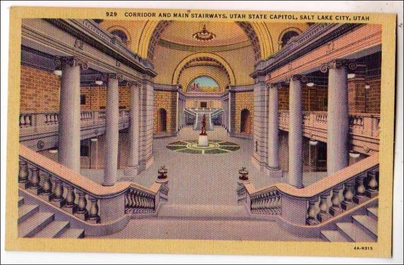 Corridor & Main Stairway, State Capitol, Salt Lake City UT