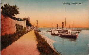Homberg-Niederrhein Germany Steamship Ship Verlag Herm Unused Postcard H34