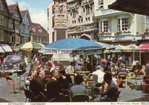 Dubonnet Advertising Umbrellas Buttermark Canterbury Kent Postcard