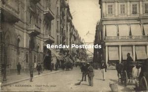 egypt, ALEXANDRIA, Cherif Pacha Street (1923)