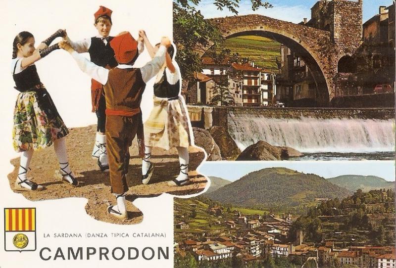 Postal 041927 : La Sardana (danza tipica catalana). Camprodon