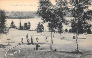Kiamesha Lake New York The Concord Gold Course Antique Postcard K95085