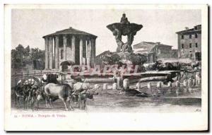 Old Postcard Roma Tempio di Vesta