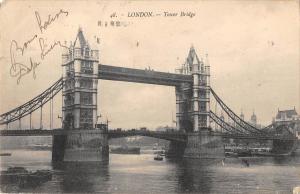 uk39243 tower bridge  london real photo uk lot 21 uk