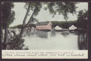 Bath House,Chautauqua Park,Waterloo,IA Postcard 