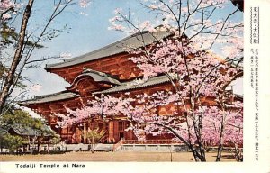 Todaiji Temple Nara Japan Postal Used Unknown 