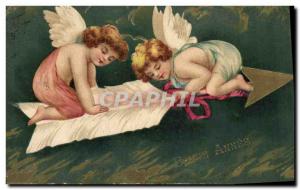 Old Postcard Angels Fancy Fleche