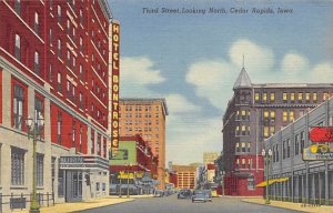 Third Street Looking North Cedar Rapids, Iowa  