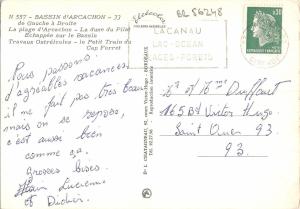 BR56248 Bassin d arcachon de gauche a droite chemin de fer train