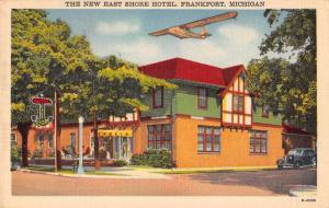 Frankfort Michigan The New East Shore Hotel Antique Postcard J58794