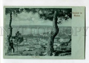 3151867 France Souvenir de MENTON Cap Martin NIGHT Vintage PC