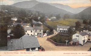 BR64616 in coniston village old man behind  uk