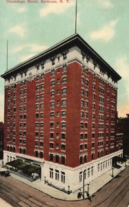Vintage Postcard 1910's View of Onondaga Hotel Syracuse New York N. Y.