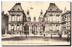 Old Postcard Lyon Place de la Comedie de Ville