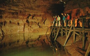 Vintage Postcard 1964 Lake Lethe in Mammoth Cave National Park Kentucky K.Y.