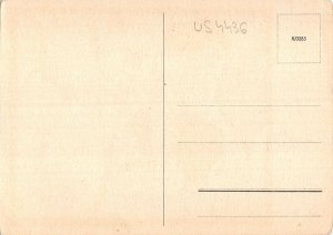 US4436 Little Boy eating Soup Postcard comic