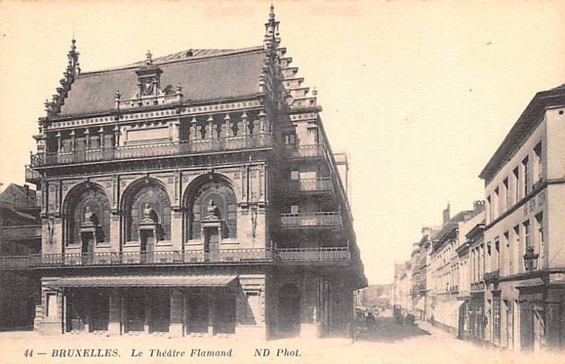 Le Theatre Flamand Bruxelles Belgium Unused 