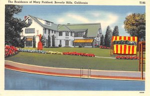 The Residence of Mary Pickford Beverly Hills, California USA Unused 