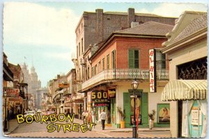 M-46108 Bourbon Street French Quarter New Orleans Louisiana