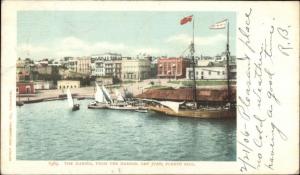 San Juan Puerto Rico The Marina c1905 Detroit Publishing Postcard