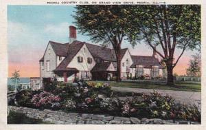 Illinois Peoria Country Club On Grand View Drive 1940
