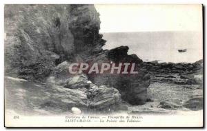 Postcard Old Saint Gildas Rhuys island Presqu advanced cliffs