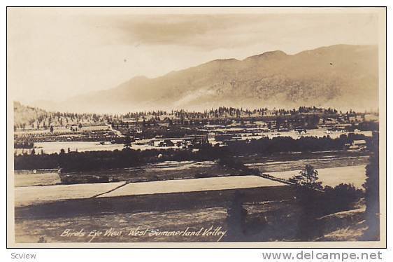 RP; Bird's Eye View, West Summerland Valley, British Columbia, Canada, 10-20s