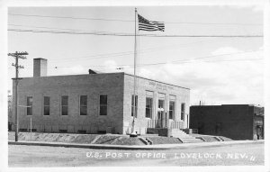 RPPC U.S. Post Office, Lovelock, Nevada Pershing County c1940s Vintage Postcard