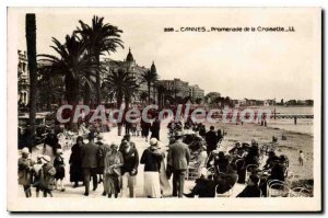 Postcard Old Cannes Croisette Promenade